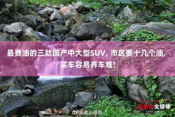 最费油的三款国产中大型SUV, 市区要十几个油, 买车容易养车难!